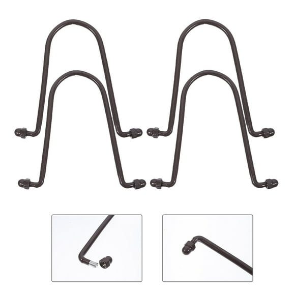 FRCOLOR Rain Chain Hook Iron Rain Chain Hangers Black 4Pcs