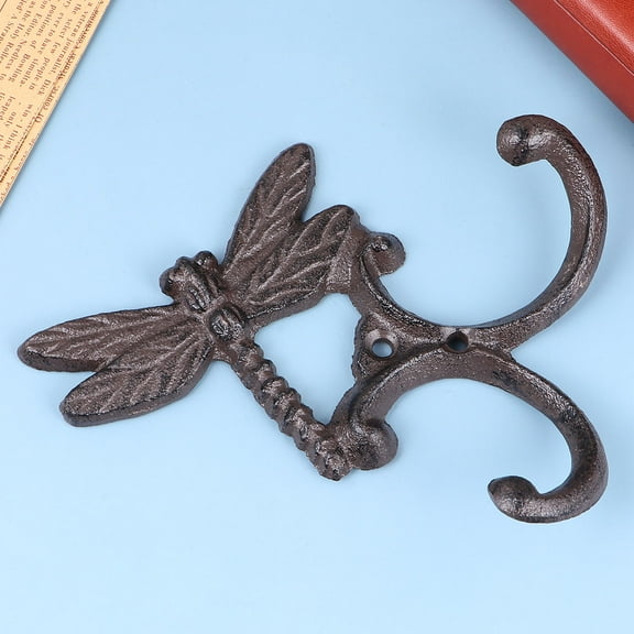 FRCOLOR Dragonfly Wall Hook Hooks Retro Animal Shape Small Item Hanger