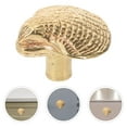 thumbnail image 1 of FRCOLOR Drawer Knob Furniture Knob Door Handle Brass Shell Shaped Knob Decorative Drawer Handle, 1 of 8