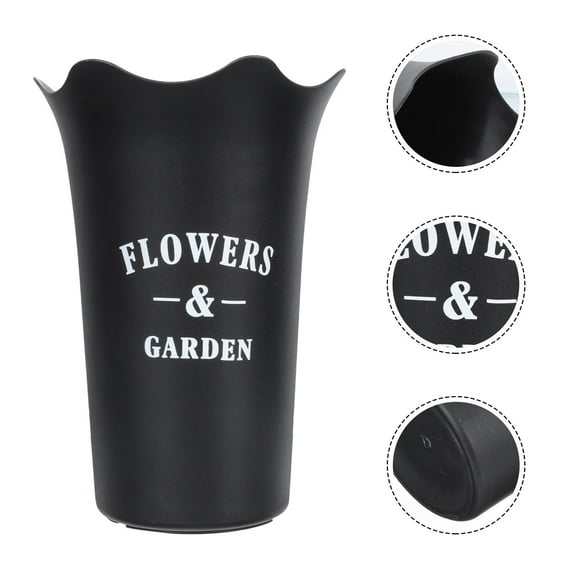 FRCOLOR Dried Flower Bucket Floral Art Adornment Flower Arranging Bucket Plastic Storage Bucket