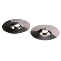 FRCOLOR Drum Cymbal 2pcs Silver Beginner Crash Cymbal Drum Percussion Instrument Accessories,5.55"X5.55"X0.75"