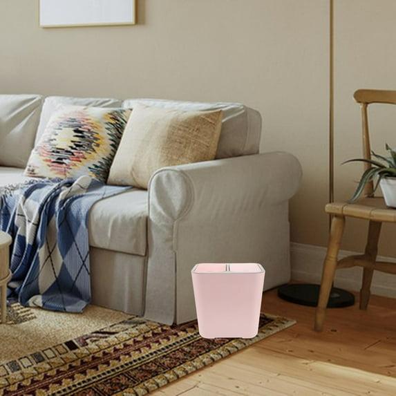 FRCOLOR Dual Compartment Pink Trash Can With Lid Self Sealing Trash Bin Recycle Bins Ideal For Kitchen Bathroom Dorm Rooms And Small Spaces Pink