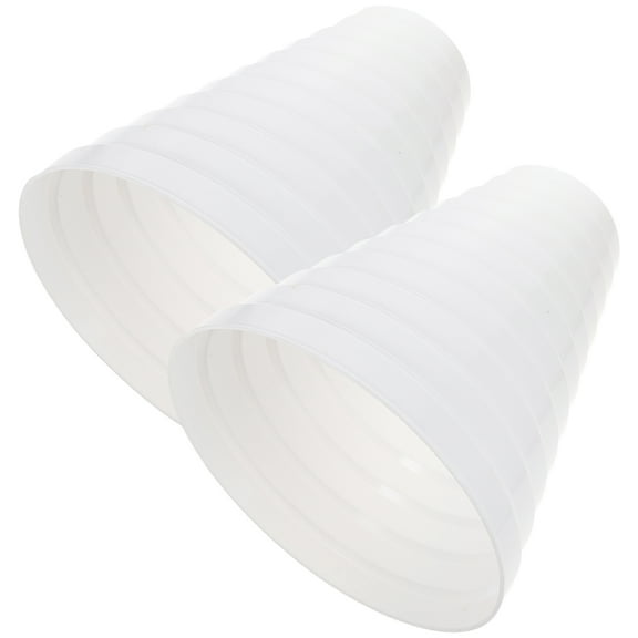 WRISTBIQUE 2Pcs Solid PVC Dryer Duct Adapter Connector for Inline Ventilation System Home Use