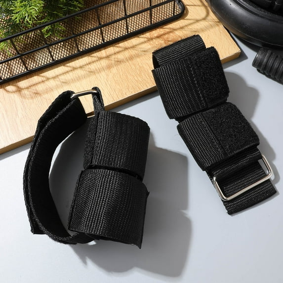 FRCOLOR Durable Adjustable Ankle Straps for Weight Lifting and Gym Leg Workouts with Secure Fit 2 Pcs