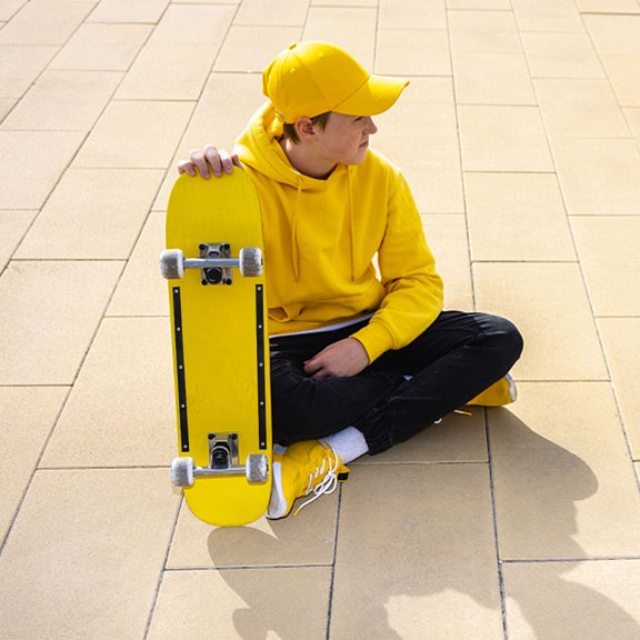 FRCOLOR Durable Anti-Collision Skateboard Strips for Replacement Use Assorted Color 4pcs Plastic 0.5in Wide