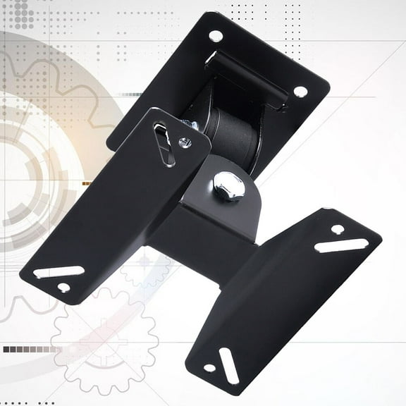FRCOLOR Durable Metal Wall Mount for Home Black Universal Hole Pattern Save Space