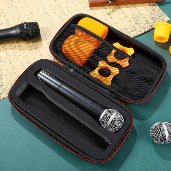 FRCOLOR EVA Red 1Set with Protection for Travel Users of Microphones