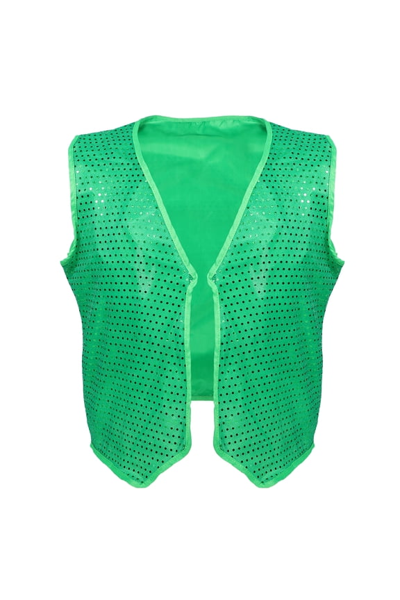 1Pack Mens Patrick Day Vest Green Classic Cut Breathable Material Irish Theme Party Wear L 23.8x20.9x0.3in