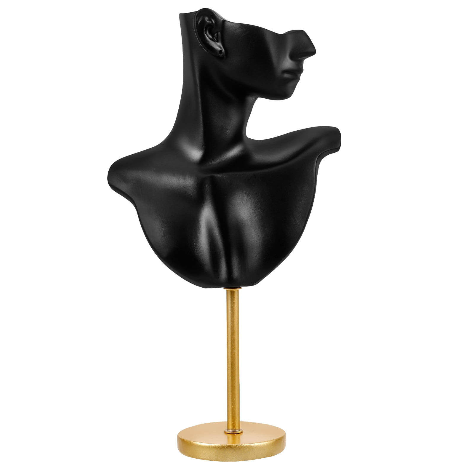 FRCOLOR Earring Necklace Rack Bust Mannequin Displaying Rack Jewelry Storage Stand