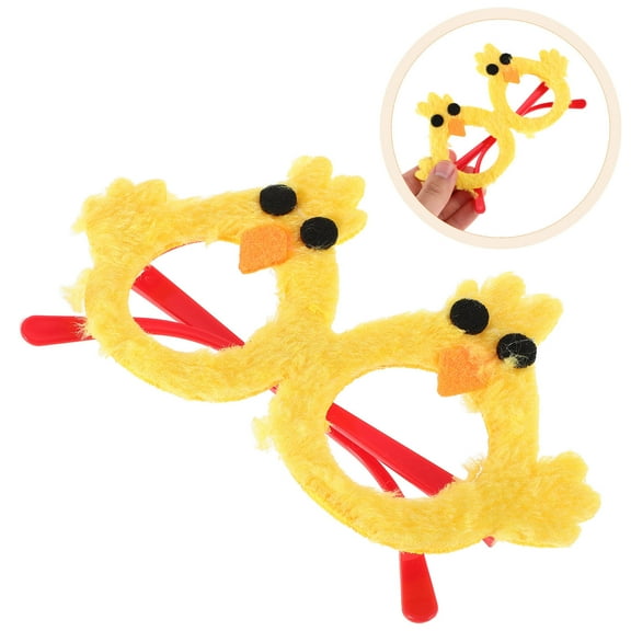FRCOLOR Easter Chicken Sunglasses Kids' Easter Eyeglasses Easter Party Decorations Ideal for Easter Themed Party Chicken Photo Booth Props Supplies