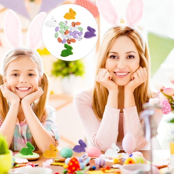 FRCOLOR Easter Party Decorations with Adorable Bunny and Egg Design Made from Foams in for