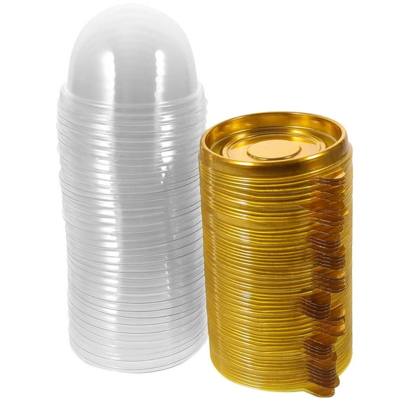 FRCOLOR Egg Yolk Crisp Box for Food Storage Made of PET Assorted Color Great Transparency and Light Transmittance 100pcs