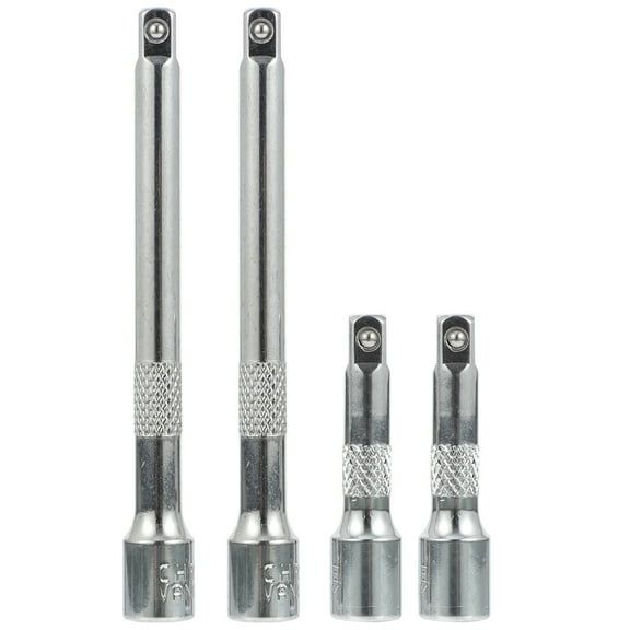 WRISTBIQUE Ratchet Wrench Extension Socket Tools Silver - 4Pcs