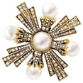 thumbnail image 1 of FRCOLOR Elegant Cross Brooch Pin for Women Made of Metal Perfect for Hats and Decoration Multi Color 2 Inch, 1 of 8