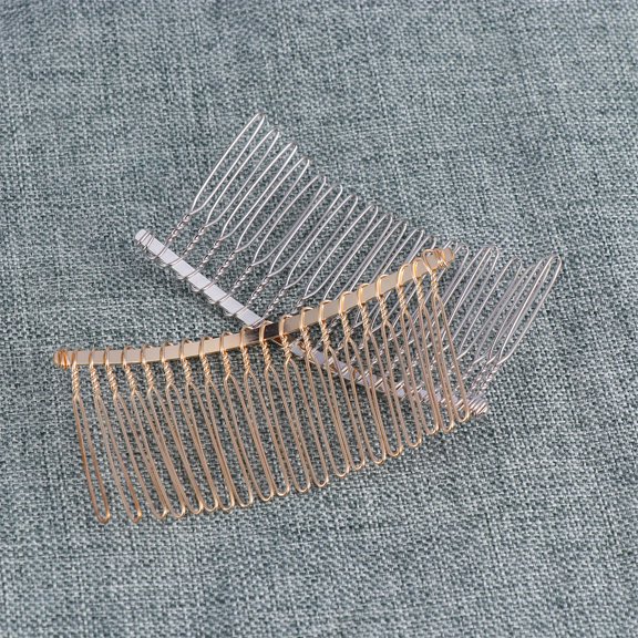 FRCOLOR Elegant Hair Comb with Iron Material for Women Wedding and Decoration 20 Pcs Assorted Color