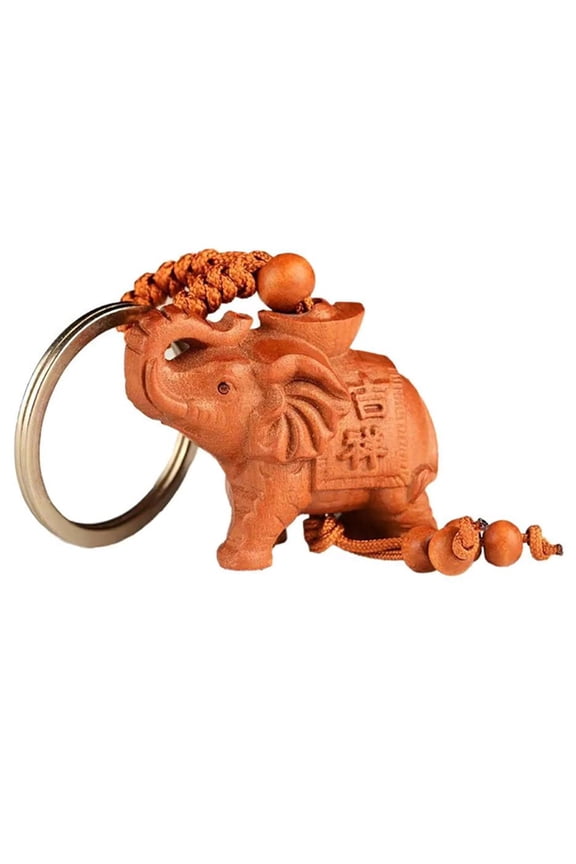 FRCOLOR  Elephant Key Ring Animal Keychains Exquisite Design Novelty
