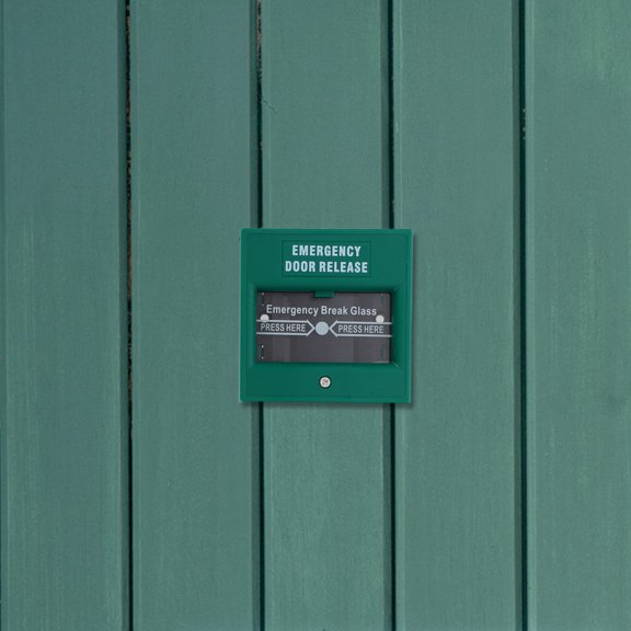 FRCOLOR Emergency Security Button Exit Break Glass Button Wired Emergency Button Security Break Glass Button Emergency Release Button for Business Security Fire