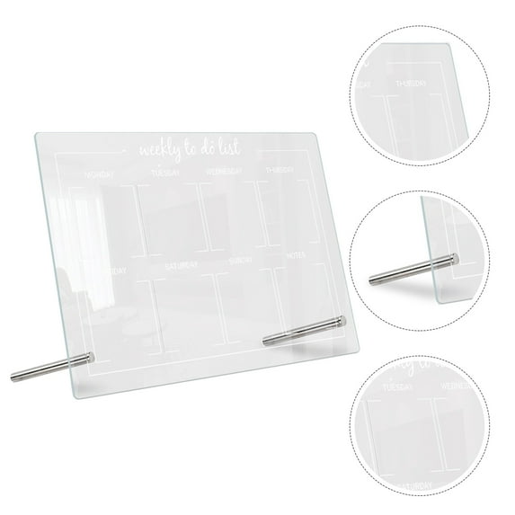 FRCOLOR Erasable Note Board Office Message Board Shopping 30X20CM Transparent