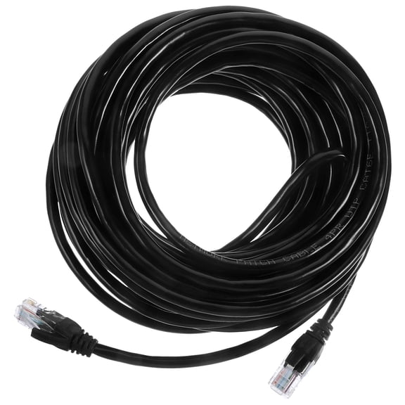 WRISTBIQUE Black Cat6 Ethernet Cable for Home Router and Computer Stable Fast Connection