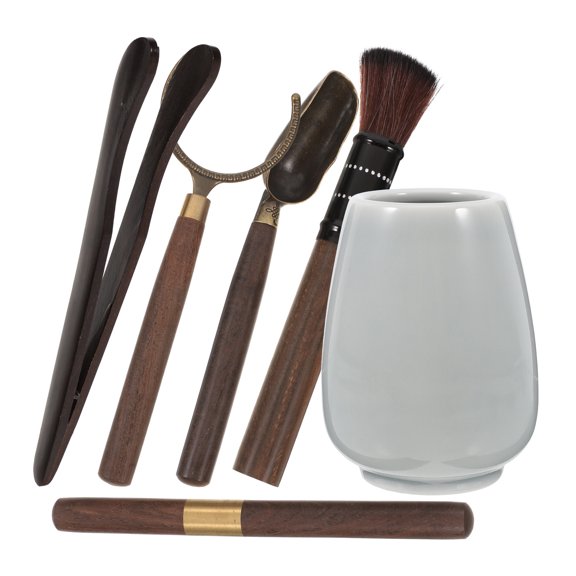 FRCOLOR  Exquisite Tea Ceremony Supplies Tool Kit Multiple Console White