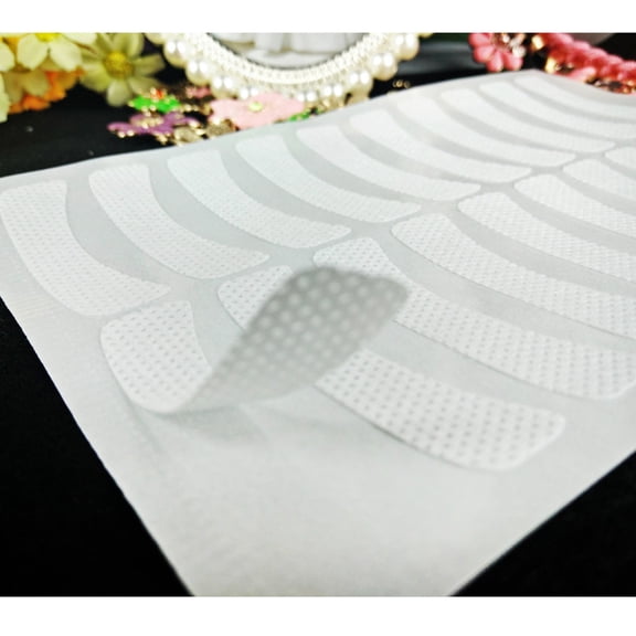 FRCOLOR Eyelash Shield Applicator Guard 4.5X0.9cm Non Woven Fabric Auxiliary Graft 3 Packs of 5Pcs