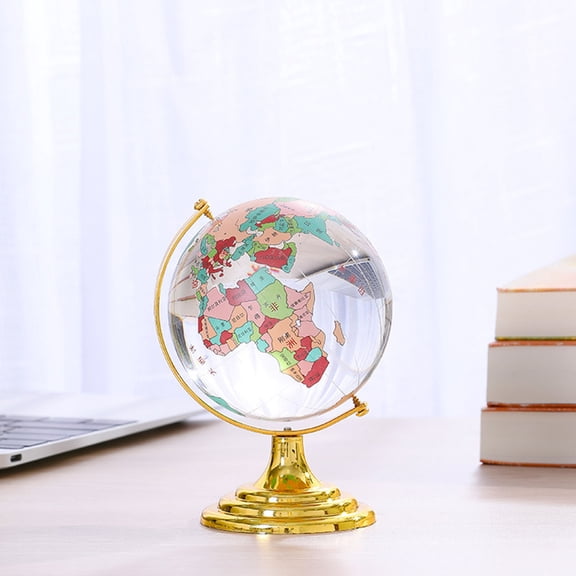 FRCOLOR FRCOLOR Modern Crystal Globe Decoration 1 Set Desktop Craft for Decompression Model