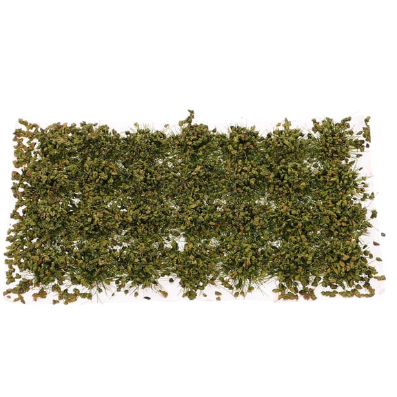 WASHWEPE Simulated Grass Adorn Sand Table Decor Olive Box 6.10X2.40X0.08In Nylon