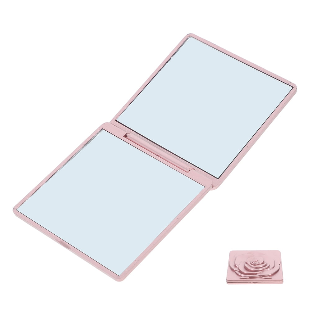 FRCOLOR Fashion Brooch Mini Doll House Pocket Makeup Mirror .20X7.20X1.20CM Pink