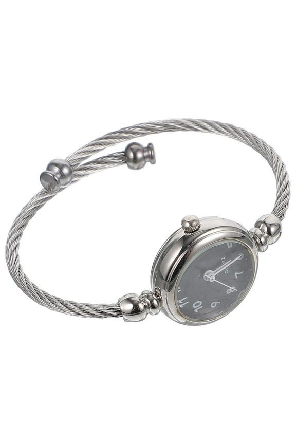 Fashion Quartz Watch for Women with Durable Metal Design Black Color for Wearing Use 4.5 Inches