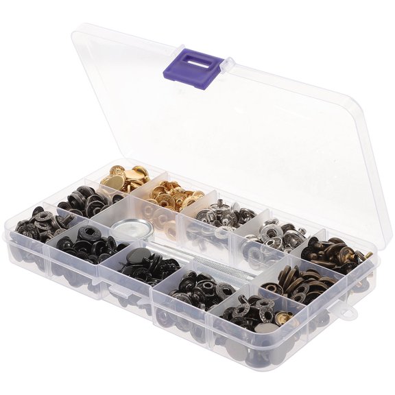 FRCOLOR Fasteners Closures Easy to Install Snap Buttons 17X10cm