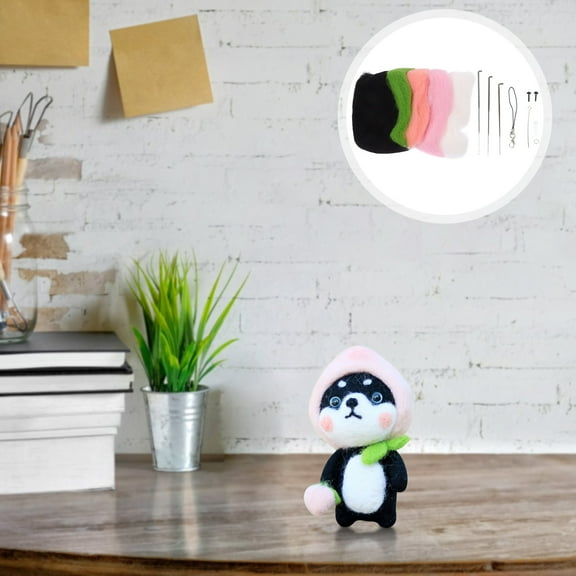 FRCOLOR 1 Set Diy Wool Felt Kit Assorted Color for Diy Enthusiasts in Wet Felting and Diy Activities