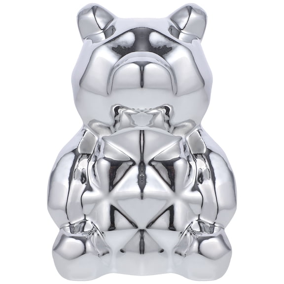 FRCOLOR  Figurine Cute Christmas Decor Stuff Animal Animals Office Silver