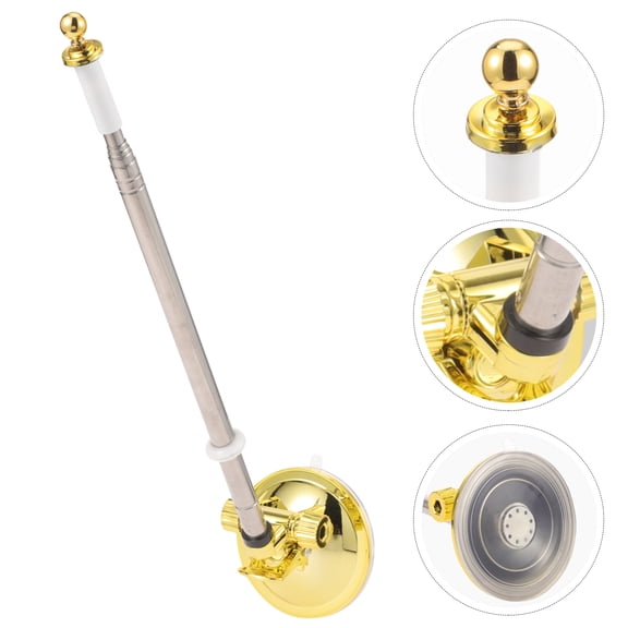 FRCOLOR Flag Pole Suction Mount Bracket Car Flagpole Stand Stainless Steel Flagpole Bracket