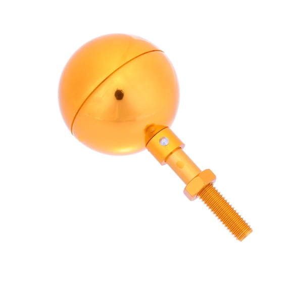 FRCOLOR Flagpole Decorations Golden Metal Ball Anodized Finish for Outdoor Use 1 Set