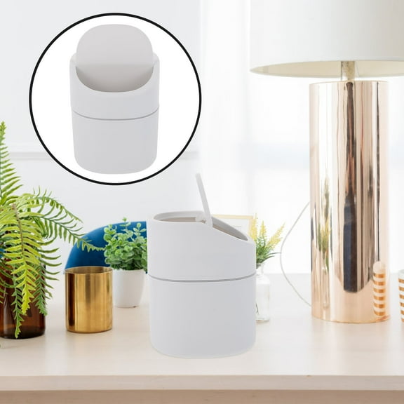 FRCOLOR  Flip Trash Can Multi-purpose Storage Container Office