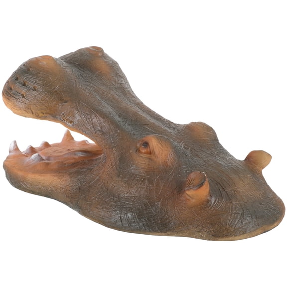 FRCOLOR Floating Hippo Head Garden Pond Floating Hippo Head Ornament Garden Pond Decor