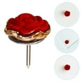 thumbnail image 1 of FRCOLOR Flower Push Pins for Cork Boards and Bulletin Boards Decorative Resin and Metal Thumb Tacks Red 60pcs, 1 of 8