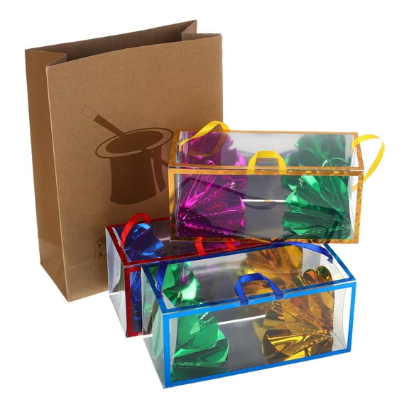 FRCOLOR Flower Toys Magician Bag Transparent Container with Lid Mini