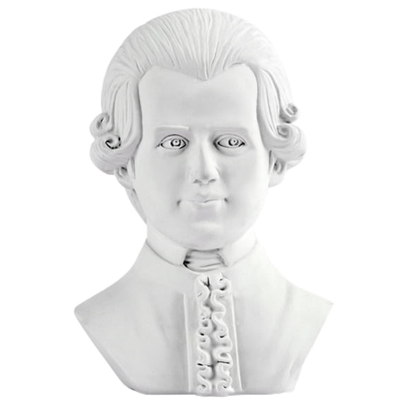 FRCOLOR Statue Head Vase for DIY Resin White Planter with Flat Bottom 6.3 Inches