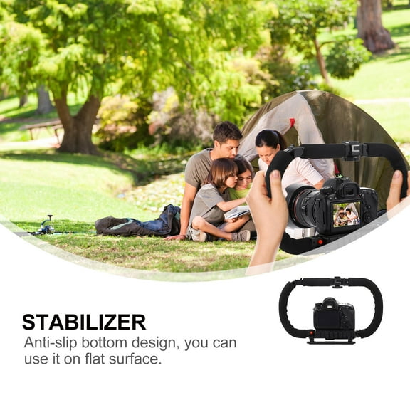 FRCOLOR Foldable Smartphone Video Rig Camera Stabilizer for Photographer