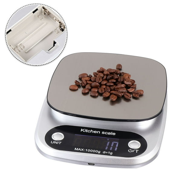 FRCOLOR Food Scale Rechargeable Kitchen Scale Jewelry Scale Travel 21X14.5X2.7CM Silver