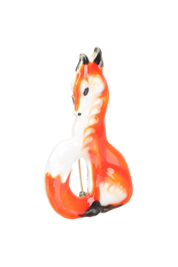 Fox Brooch Pin Animal Brooch Lapel Pin Clothes Brooch Clothing Ornament for Women