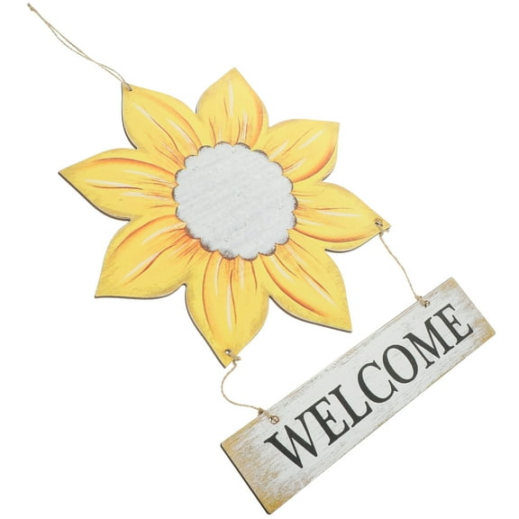 FRCOLOR Front Door Welcome Sign Sunflower Decor Accessories Decoration