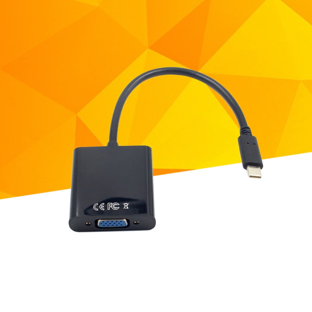 FRCOLOR Full USB 3.1 Type-C Male to VGA Female Adapter Cable for TV ...