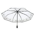 thumbnail image 1 of FRCOLOR  Fully Automatic Folding Umbrella Base Reflective Sun UV Clear Travel Student, 1 of 8