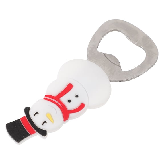 FRCOLOR Fun Bottle Opener Bar Accessories Creative Beer Snowman Style