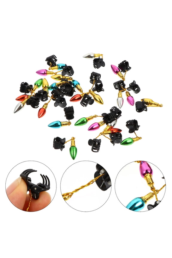 Funny Beard Clips for Decoration Made of Plastic in Assorted Color Totally 24 Pieces