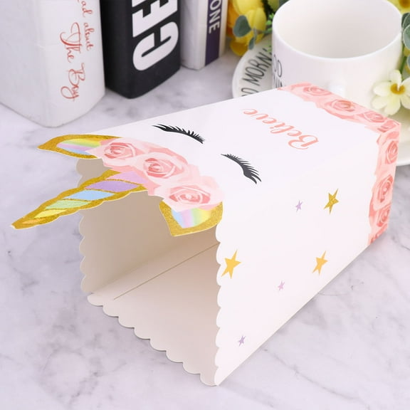 FRCOLOR Funny Boxes for Storage Use Assorted Color Safe Lightweight Paper Containers with Good Clasps 12pcs