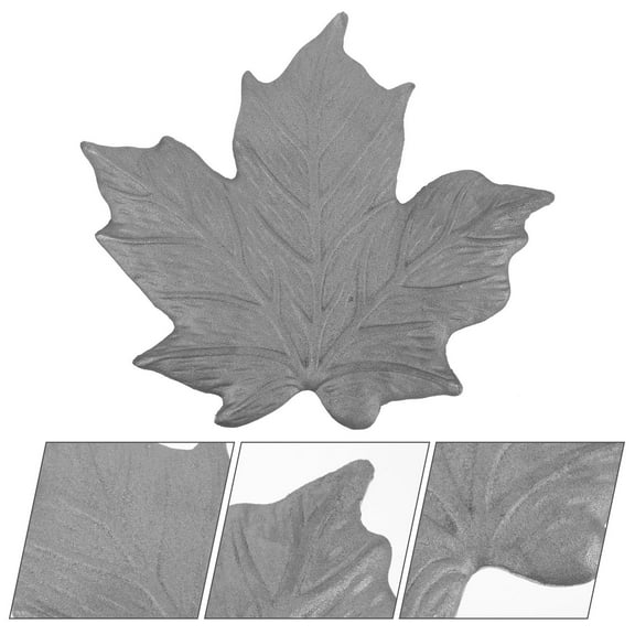 FRCOLOR Garden Iron Paver Stone Walkway Stepping Stone Decorative Maple Foot Stepping Stone