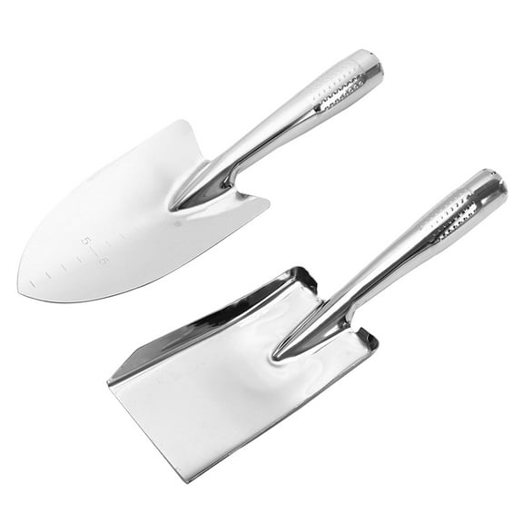 PAMINGONO Gardening Trowels Hand Tool Stainless Steel 2Pcs 10.8X3.3In